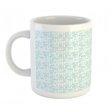 Abstract Maze Style Motif Mug