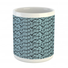 Top View Hydrangea Flowers Mug