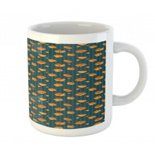 Petal and Buds on Polka Dots Mug