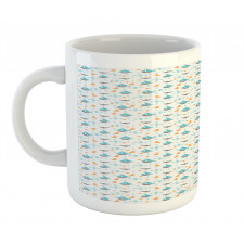 Sailboat Seagull Fishes Mug