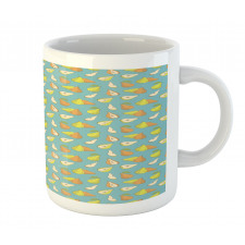 Colorful Sketchy Fruit Sliced Mug