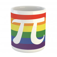 Number on Rainbow Colors Mug