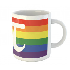 Number on Rainbow Colors Mug