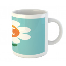 Number on Cartoon Daisy Mug