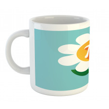 Number on Cartoon Daisy Mug