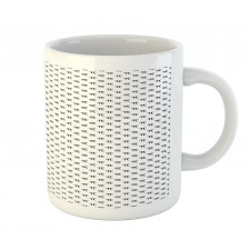 Number in Minimal Style Mug