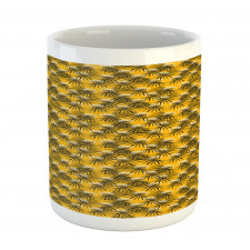 Dandelion and Palm Leaves Mug