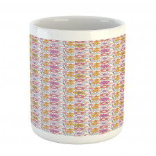 Folkloric Ornamental Flowers Mug