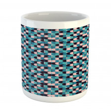 Grunge Half Rounds Motif Mug