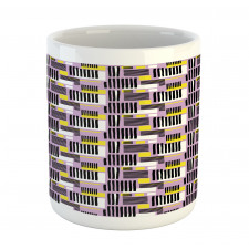 Modern Stripe and Squares Mug