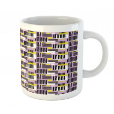 Modern Stripe and Squares Mug