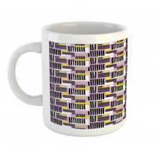 Modern Stripe and Squares Mug