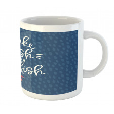 Nautical Text with Starfish Mug