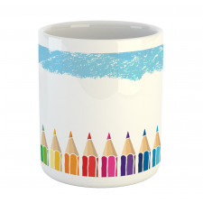 Multicolor Gradient Pencils Mug