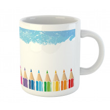 Multicolor Gradient Pencils Mug