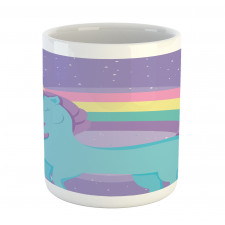 Nursery Rainbow Pony Art Mug