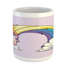 Funny Unicorn Colorful Mane Mug