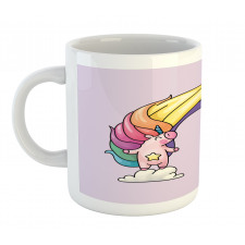 Funny Unicorn Colorful Mane Mug