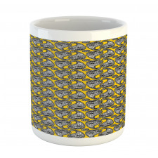 Modernized Oriental Motif Mug