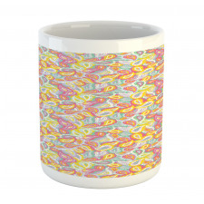 Colorful Ethnic Jumble Art Mug