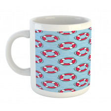 Lifebuoys in Ocean Mug