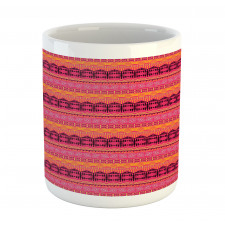 Abstract Tribal Style Motif Mug