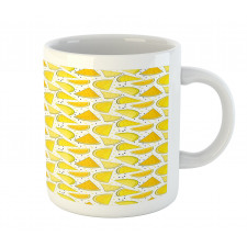 Yellow Color Palette Slices Mug