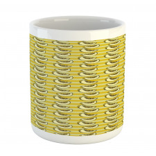 Sliced Piece of Fruit Stripes Mug