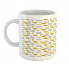 Monochrome Fruit Sketch Art Mug