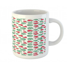 Watermelon Fruit Heart Slices Mug