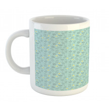 Round Flora with Leaves Mug