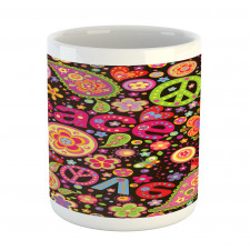 Hippie Paisley Leaves Mug