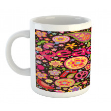 Hippie Paisley Leaves Mug