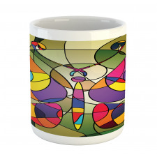 Abstract Butterfly Art Mug