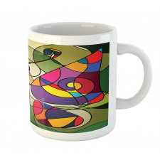 Abstract Butterfly Art Mug