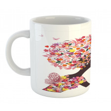 Butterflies Blossoms Mug