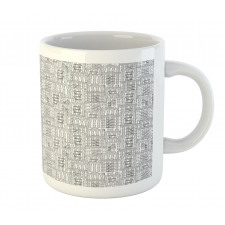 Apartment Buildings Sketch Mug