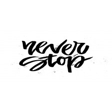 Never Stop Lettering Mug