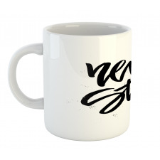 Never Stop Lettering Mug