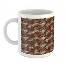 Tropic Leaves in Earth Tones Mug