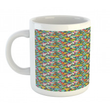 Complex Vivid Triangles Mug