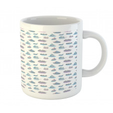 Watercolor Boats Sailing Mug