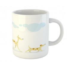 Simplistic Cheery Dogs Mug