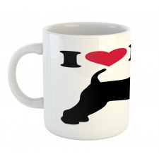 I Love My Terrier Dog Love Mug