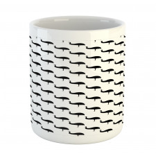 Monotone Animal Silhouettes Mug