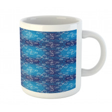 Abstract Floral Blossoms Mug