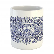 Meditative Floral Art Mug