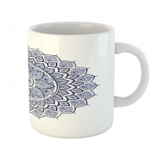 Meditative Floral Art Mug