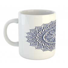 Meditative Floral Art Mug