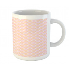 Blush Tones Oval Geometric Mug
